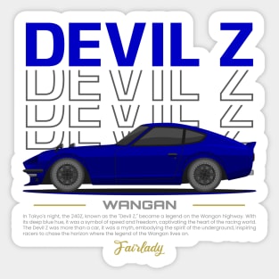 Wangan Devil Z Racing JDM Legend Sticker